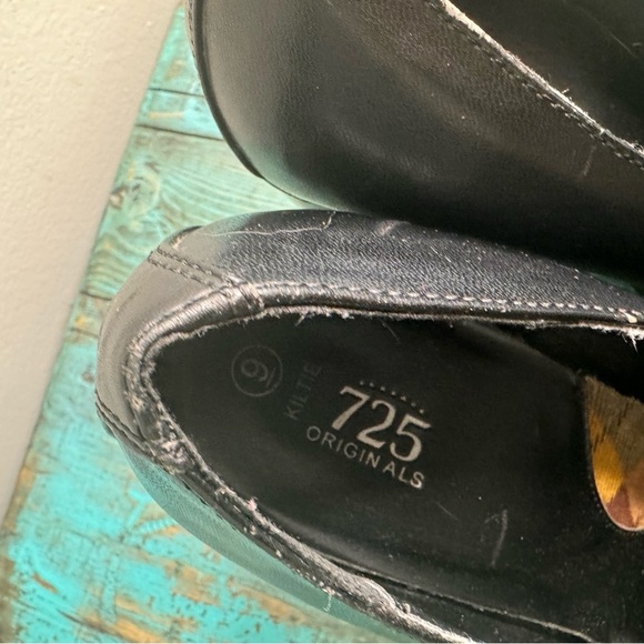 Vintage 725 Originals Black Chunky Heeled Loafers Size 9 - Picture 11 of 15